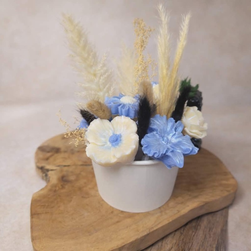 Bouquet de fleurs éternelles (Moyen)