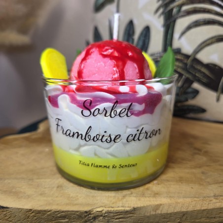 Sorbet framboise citron